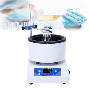 Imagem de CHONGHAN Agitador MagnéTico De 1l/2l/5l,Recipiente De Aquecimento Com AgitaçãO MagnéTica, Visor Lcd, Controle Preciso De Temperatura, 50~2000 Rpm Para Banhos De áGua E óLeo