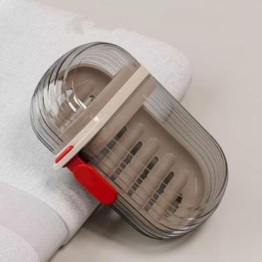 Imagem de Estojo de sabão compacto à prova de vazamento, portátil, para viagem, bar, saboneteira, academia, acampamento, banheiro, chuveiro, saboneteira