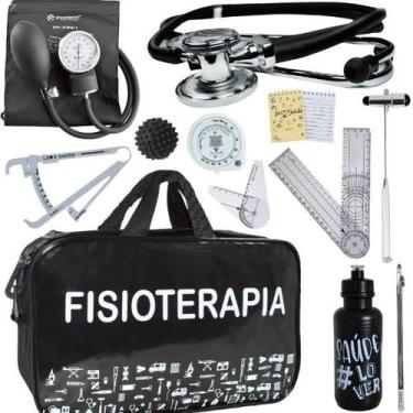 Imagem de Kit Bolsa Fisioterapia Acadêmico Martelo Buck Goniômetro Incoterm, Pre