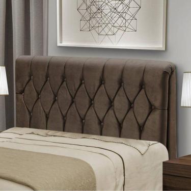 Imagem de Cabeceira Queen 160cm Capitone Istambul Dobuê Marrom