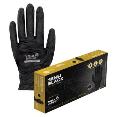 Imagem de Luva Nitrílica Descartável Sensi Black Volk 106000107 - Volk do Brasil