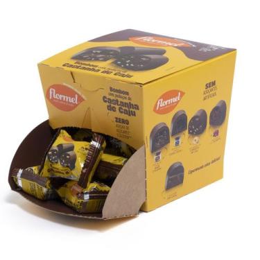 Imagem de Bombom Com Castanha de Caju Zero Display com 18 un. de 15g - Flormel