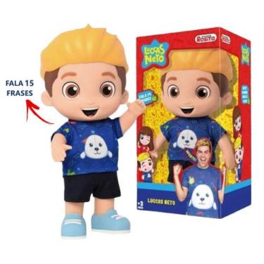Imagem de Boneco Luccas Neto Loiro com som 15 Frases  - Rosita, Luccas Neto