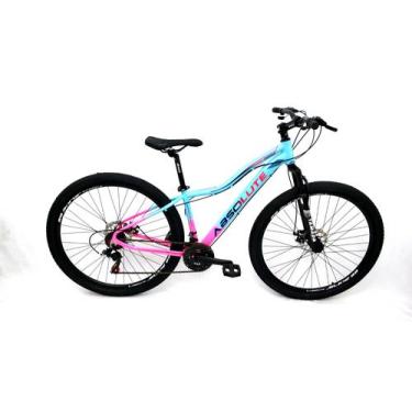 Imagem de Bicicleta Absolute Hera Aro 29 Quadro 17 Alumínio Azul e Rosa 21V .