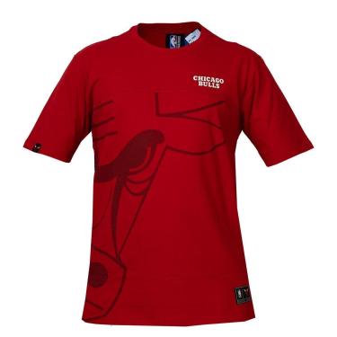 Imagem de Camiseta NBA Chicago Bulls Fullface Símbolo Vermelho - Masculino-Masculino