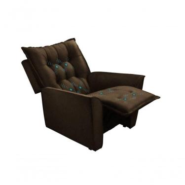 Imagem de Selena Poltrona Reclinável Com Massagem- Csr Studio Courino Marrom