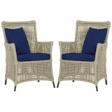 Imagem de Poltronas Igapó Alumínio Pintura Marrom Corda Náutica E10 Rami