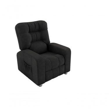 Imagem de Poltrona Matrix Reclinável Azera - Veludo Chumbo