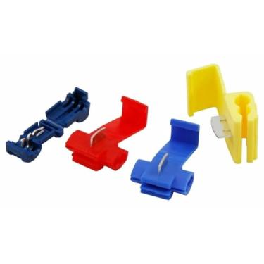 Imagem de Conector T-Tap de 65 peças Conector de cabo elétrico rápido terminal de fio de bloqueio de emenda de encaixe Terminal de fio de crimpagem