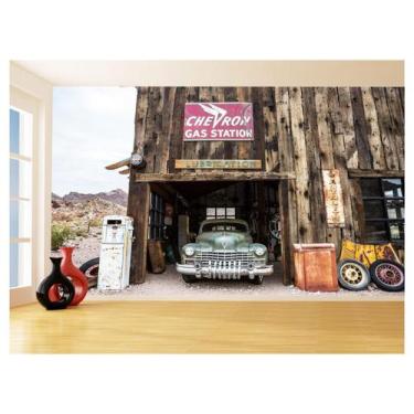 Imagem de Papel De Parede 3D Carro Antigo Clássico Vintage 3,5M Cxr18 - Você Dec