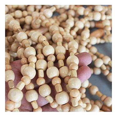 Imagem de Cortinas de porta com contas para portas cortina de cordão de contas de madeira para divisórias de quarto, decoração retrô de entrada de restaurante - Cor de madeira -21/31/41/55 fios (tamanho: 41