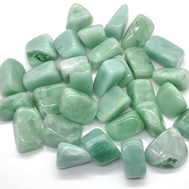 Imagem de URMIBDAI Cheio de textura 200 g pedra verde cristal tumbled granel amostras pedras preciosas aquário casa jardim vaso planta decoração