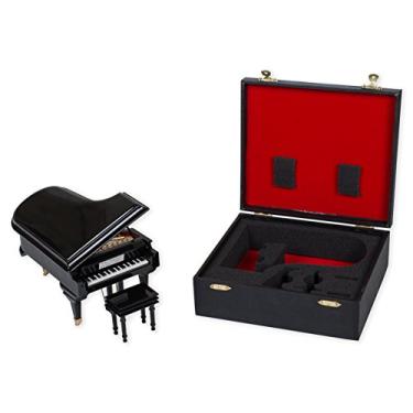 Imagem de Réplica em miniatura de 17,78 cm de Grande Piano Preto Brilhante Broadway Gift