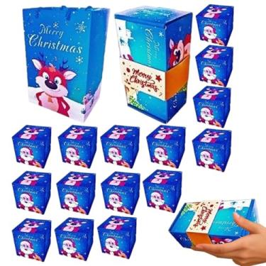 Imagem de Caixas de dinheiro de Natal | Recipiente de doces quicando embrulhado para festa de Natal, suprimentos de festa para celebração em casa, joias de casamento, biscoitos, aniversário, dia dos namorados