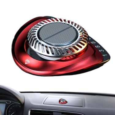 Imagem de Purificador de ar solar para carro, aromatizador de ar criativo para carros - Purificador de perfume de autorotação de design de número de estacionamento, acessório de painel automotivo para removedor