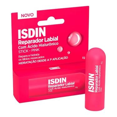 Imagem de Reparador Labial Isdin Stick Pink com Ácido Hialurônico 4g - Rosa
