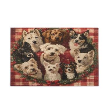 Imagem de Blueangle Quebra-cabeça de 500 peças para adultos - brinquedos interessantes para família e amigos - presente personalizado para cães de Natal (506)