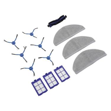 Imagem de KUIDAMOS Peças de Reposição para Aspirador de robô, Manutenção Eficiente para Robovac X8, Conjunto de Escova de Pano e Esfregão para Limpeza Doméstica