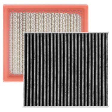 Imagem de HMENG Kit de filtro de ar de motor e cabine para Volkswagen Routan 2010 2009