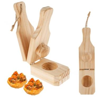 Imagem de Asixxsix Espremedor de Banana de Madeira, Prensa de Banana Tostones Com Alça, Ferramenta de Cozinha Reutilizável para Fabricante de Esmagador de Banana para Chips de Banana Frita