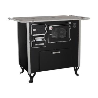 Imagem de Fogão A Lenha C Forninho C Caixa Dir Preto Fornos Pinhal N2