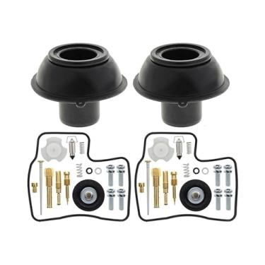 Imagem de Kit de reparo de carburador de motocicleta Peças de vedação de agulha flutuante de membrana de vácuo para VLX400 Steed Shadow VLX 400