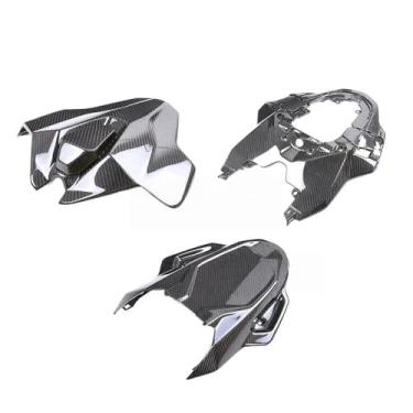 Imagem de 2025 novo para bmw s1000rr motocicleta genuíno kit de fibra carbono real substituição direta peças externas acessórios da motocicleta componentes leves aerodinâmicos(Tail Fairings 3PCS)