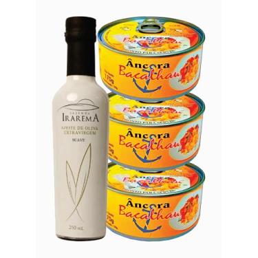 Imagem de Kit Azeite Extra Virgem Irarema 250ml + 510g Bacalhau Âncora