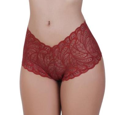 Imagem de Calcinha caleçon short de renda tanga feminina -c1 SHORTINHO CALEÇON -