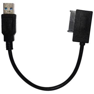 Imagem de Adaptador Drive Dvd Mini Sata Slimline Para Usb 3.0