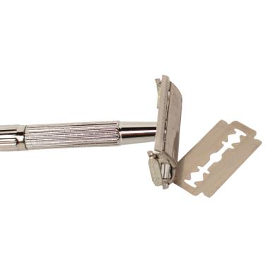 Imagem de Aparelho Barbear Borboleta Metal Vintage Luxo Modelo Premium