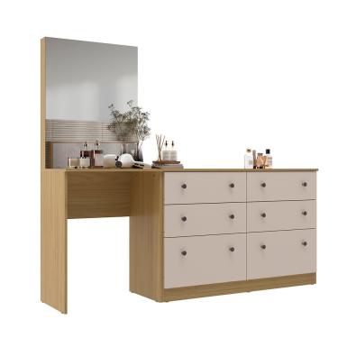 Imagem de Penteadeira Maitê Móveis Sul - 5527 - Canary/Offwhite