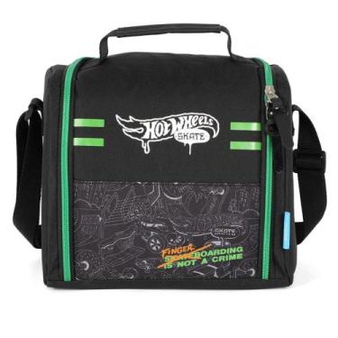 Imagem de Lancheira Térmica Escolar Juvenil Hot Wheels VERDE - Luxcel
