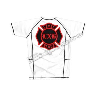 Imagem de V1 LXB AJJ Preto Secagem Rápida Rash Guard Gym Tee Levelxblack Jersey 