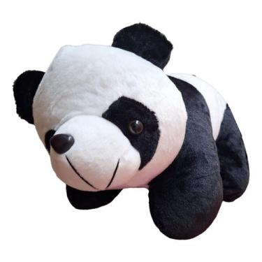 Imagem de Pelucia Panda Grande Urso Ursinho 40 Cm Comprimento Fofo - KING QUADRO