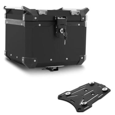Imagem de Baú Moto Alumínio Top Case 35 Litros + Base de Fixação Super Adventure