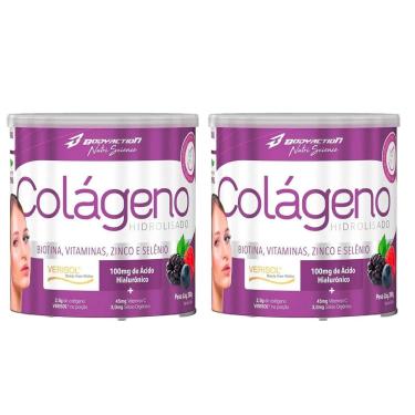 Imagem de Kit 2x Colágeno Hidrolisado Verisol 2x200g Sabor Frutas Vermelhas - Body Action-Unissex