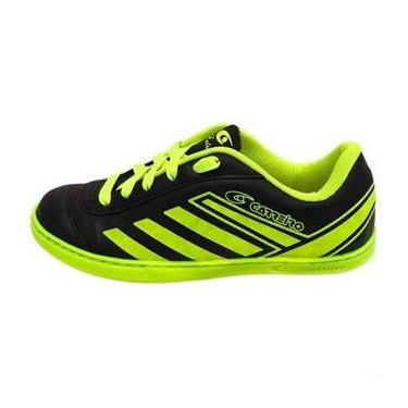 Imagem de Tênis de Futsal Carreiro infantil Preto/Verde Ref.: CR017, 34