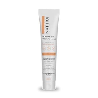 Imagem de Creme Hidratante para Mãos Dermoconstrutor NAT HOF 80g | Mãos Secas, Rachadas, Sensíveis | Aloe Vera + Própolis + Karité + Rosa Mosqueta | Toque Seco | Sem Parabenos | Cruelty Free