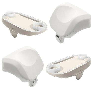 Imagem de Kit para Spa Inflável 2 Apoios de Cabeça e 2 Bandejas Laterais Porta Copos com Luz Led Intex