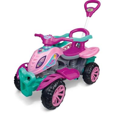 Imagem de Veículo para Bebê Quadriciclo Lady Star 2 em 1 Passeio e Pedal com Som Maral