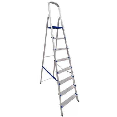 Imagem de Escada Alumínio Doméstica Ultra Leve 8 Degraus REAL 008
