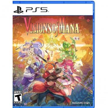 Imagem de Jogo Square Enix Inc Visions Of Mana Playstation 5 Combate com Armas Elementais e Exploração em Campo Semiaberto Preto