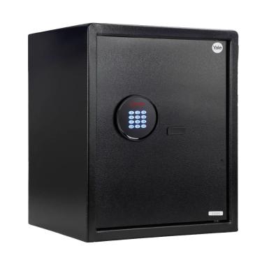 Imagem de Cofre Digital Motorizado Motion Office Senha Numerica Chave Mecanica Emergencia Iluminacao LED Preto 35CM Yale