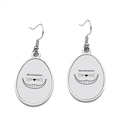 Imagem de Brinco We Rell Mad Here - Brincos com pingente para meninas - Presente de festa de aniversário dos namorados