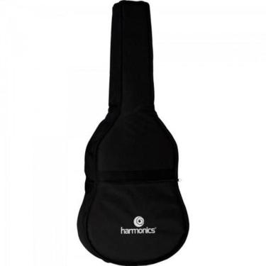 Imagem de Capa Violão Folk Nylon Luxo Preto Harmonics