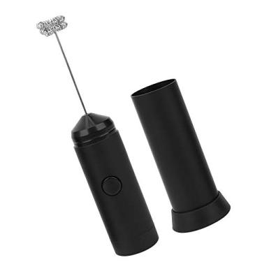 Imagem de Batedor de ovos, misturador de leite durável preto elétrico portátil para misturar milkshakes/bebidas de frutas para cozinha em casa