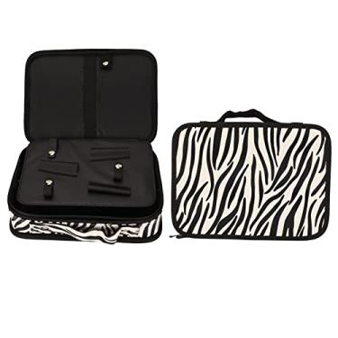 Imagem de Bolsa de cabeleireiro, estojo de armazenamento de ferramentas de corte de cabelo, bolsa organizadora de cosméticos de viagem para cabeleireiro de grande capacidade, corte de cabelo para tosa de desfiar pentes suprimentos para salão de beleza