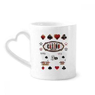 Imagem de Jogo de utensílios de jogo padrão caneca café cerâmica copo de coração de vidro