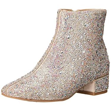 Imagem de Betsey Johnson Girls Cady Ankle Boot, Silver, 1 Little Kid